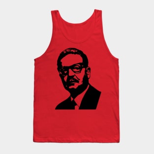 Salvador Allende Silhouette - Chilean Socialist, Leftist, Marxist Tank Top